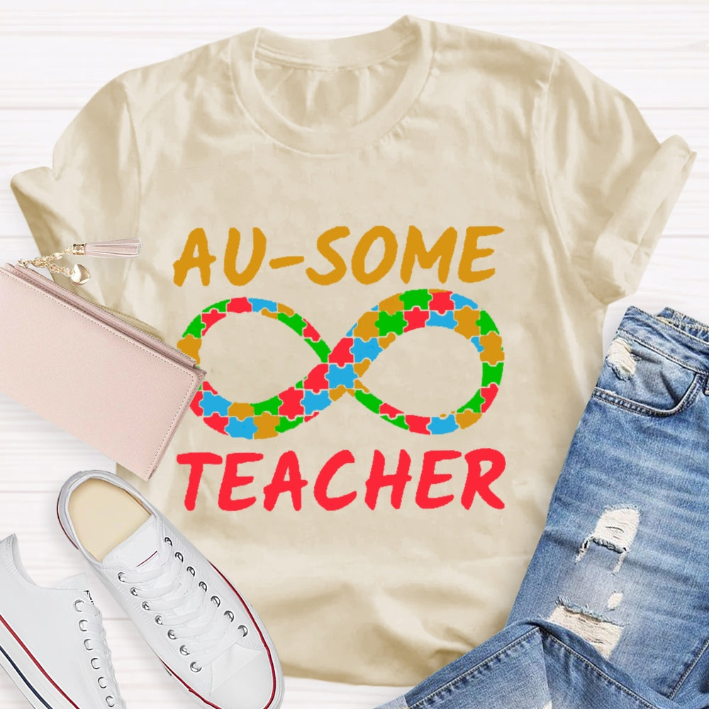 Au-some Teacher Autism Awareness T-shirt