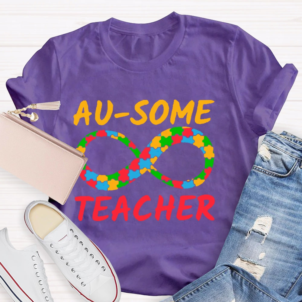 Au-some Teacher Autism Awareness T-shirt