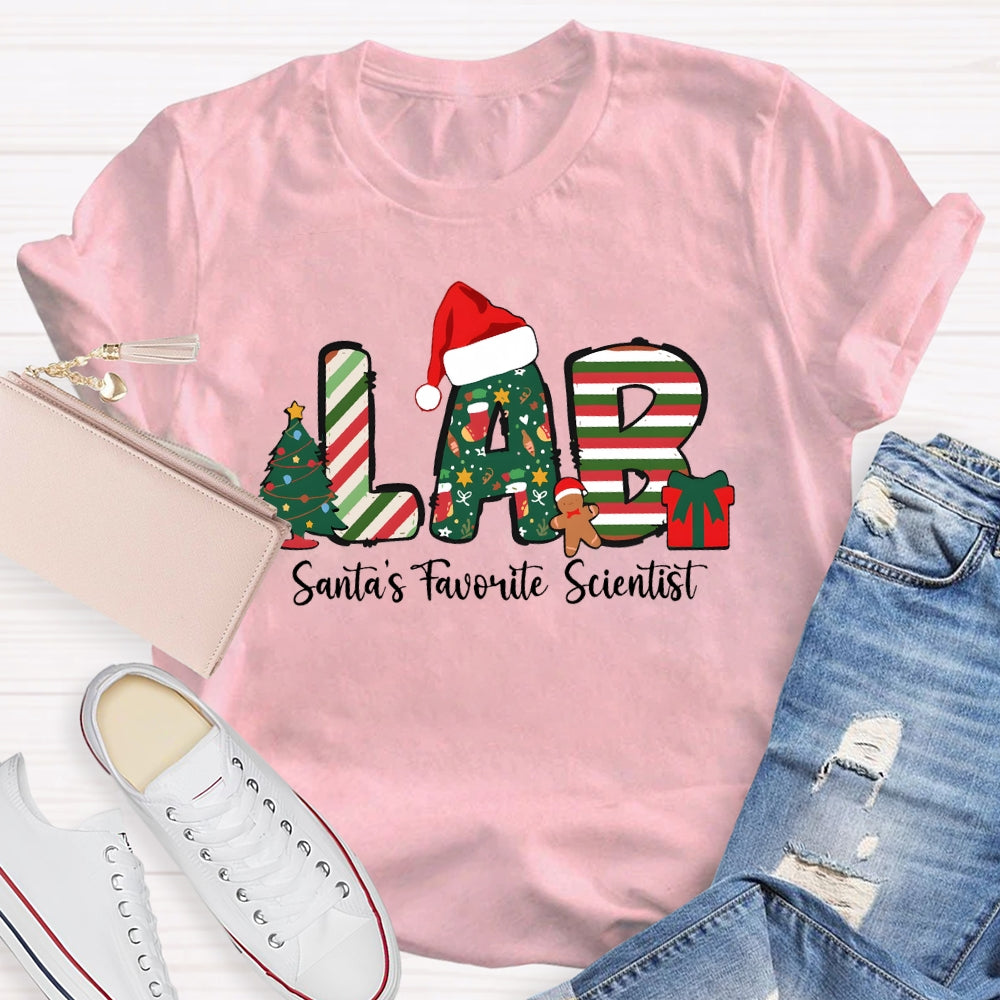 Santa's Favorite Scientist T-shirt