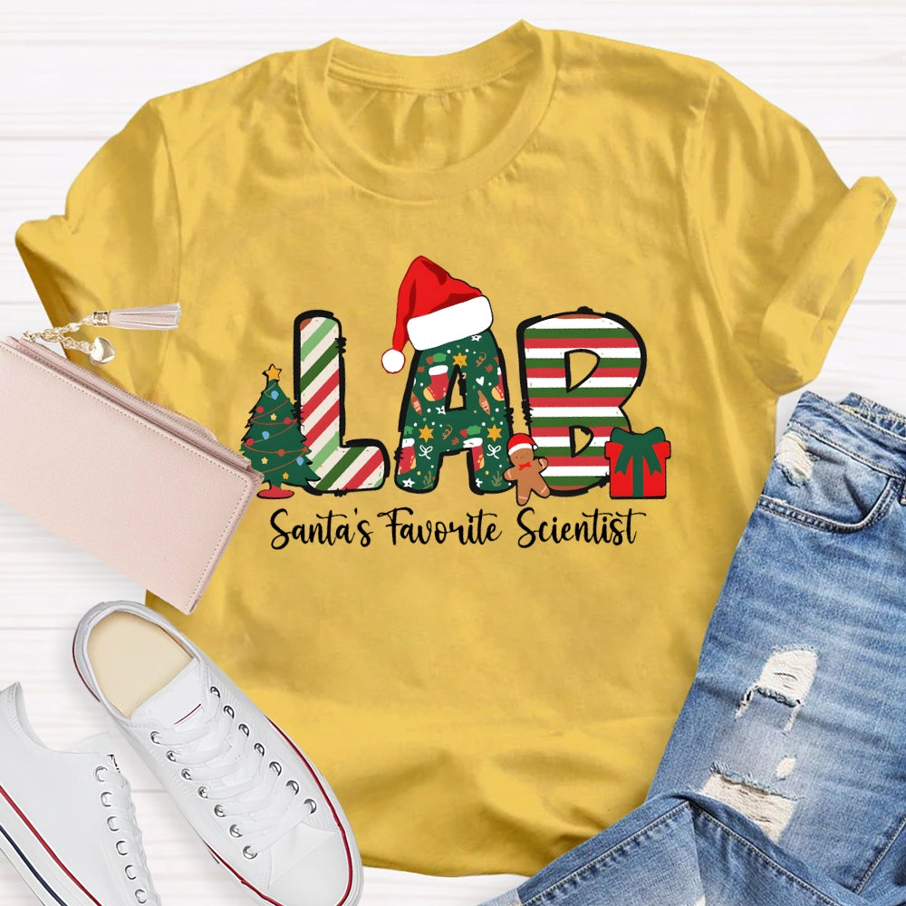Santa's Favorite Scientist T-shirt