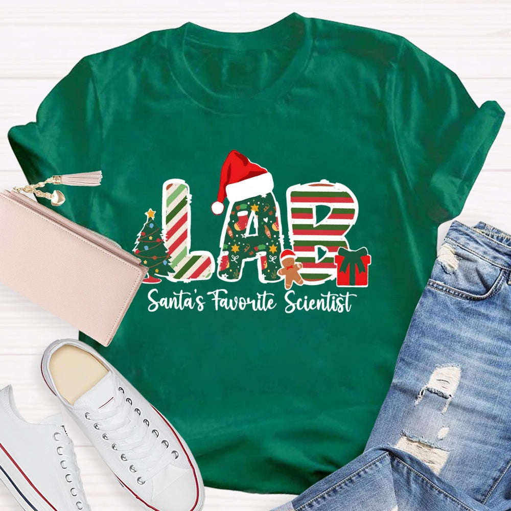 Santa's Favorite Scientist T-shirt