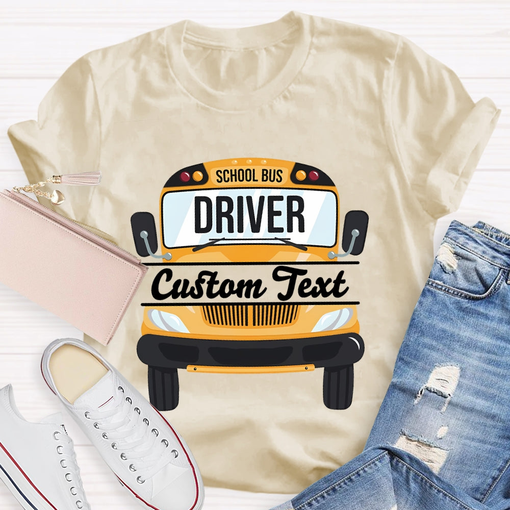 Personalized School Bus Driver Name T-shirt