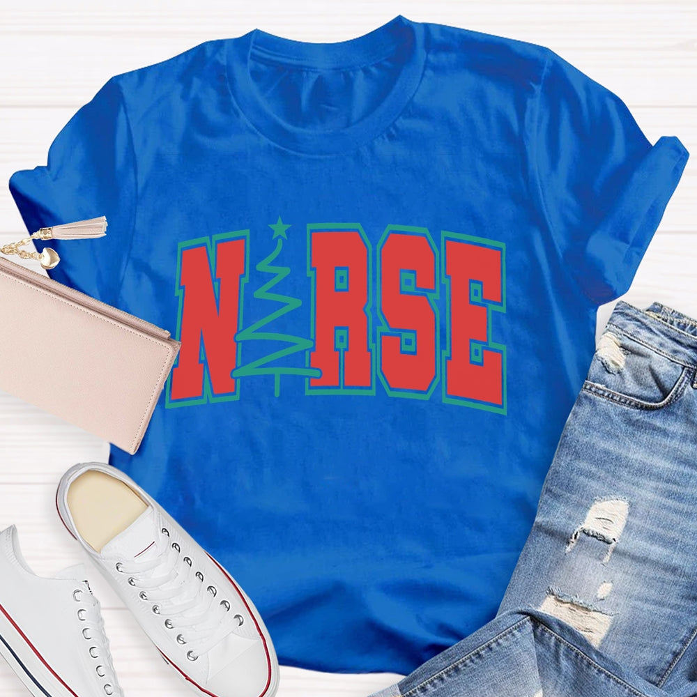 Nurse Christmas Letters T-shirt