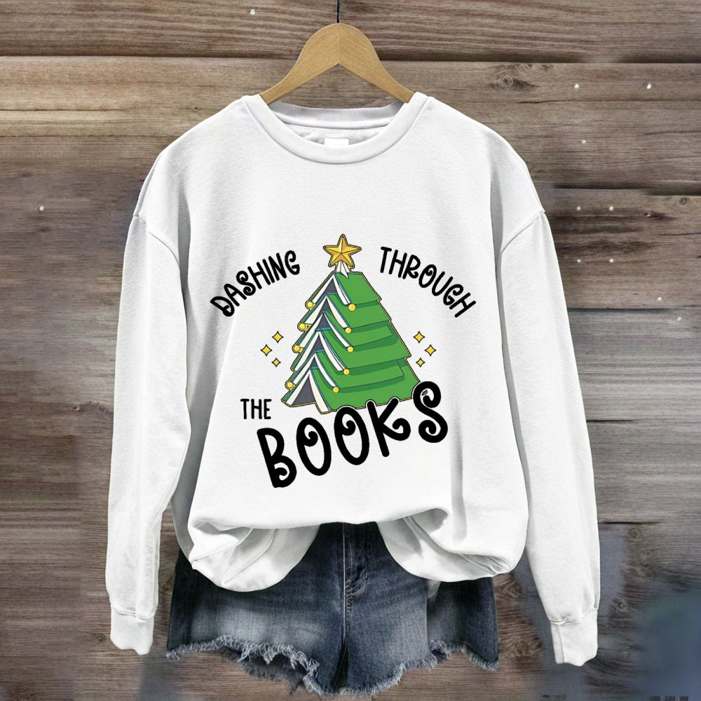 Dashing Through The Books Sweatshirt