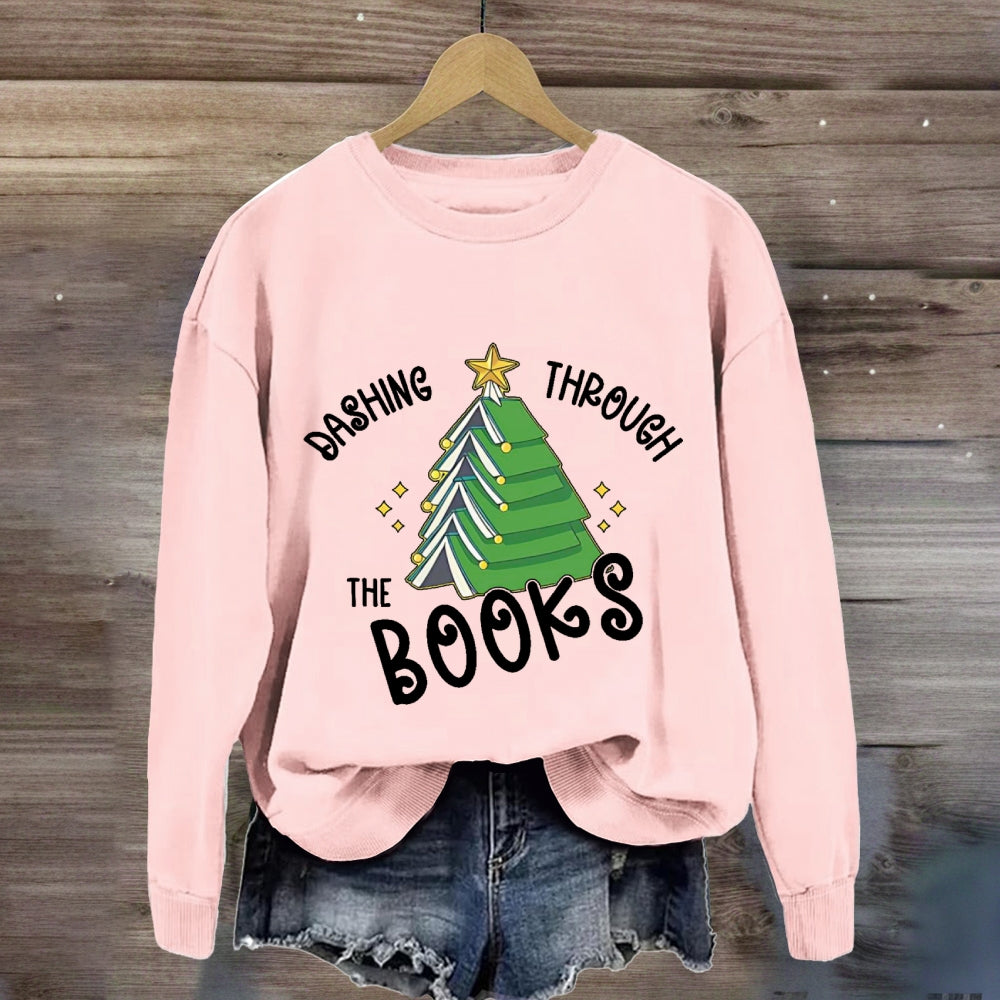Dashing Through The Books Sweatshirt