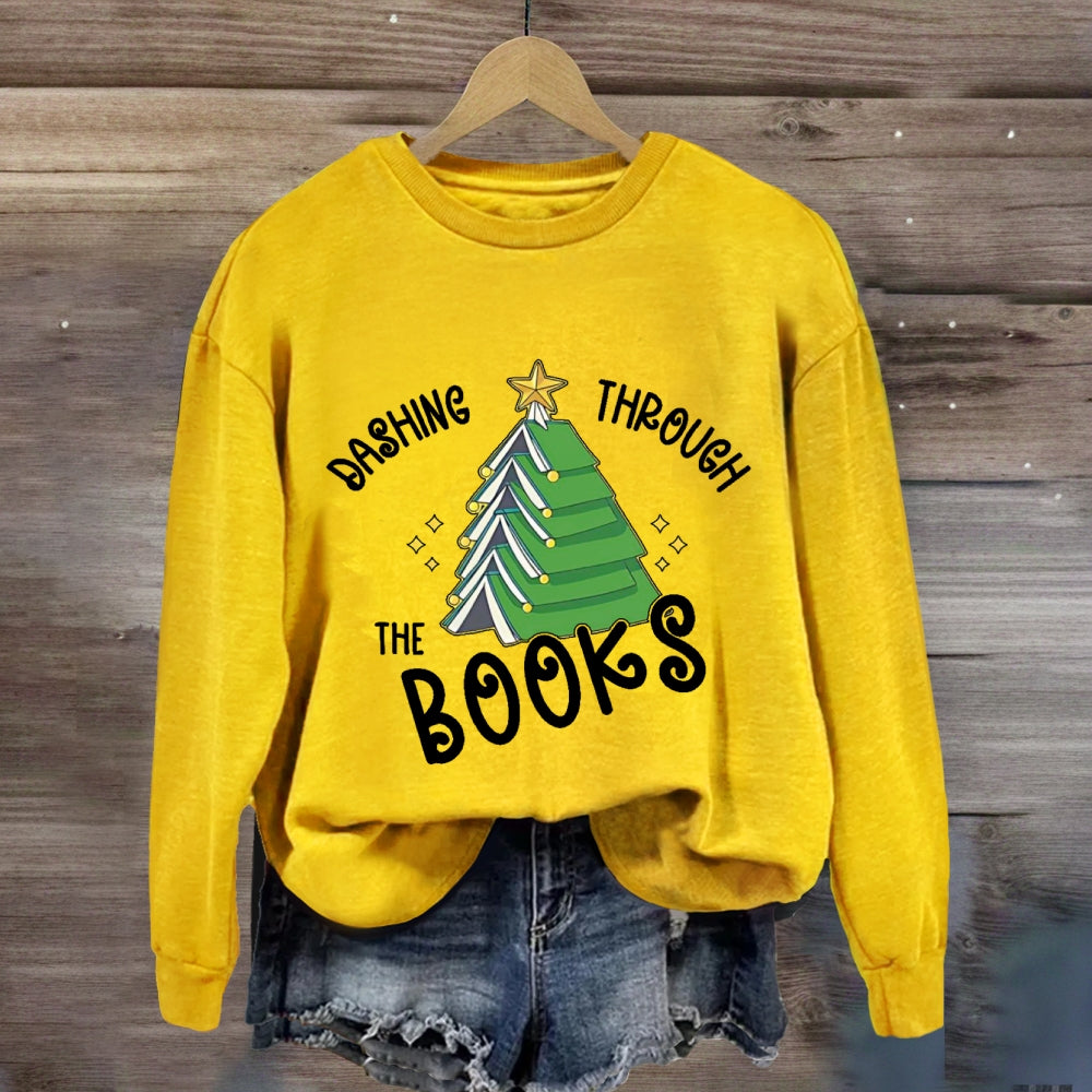 Dashing Through The Books Sweatshirt