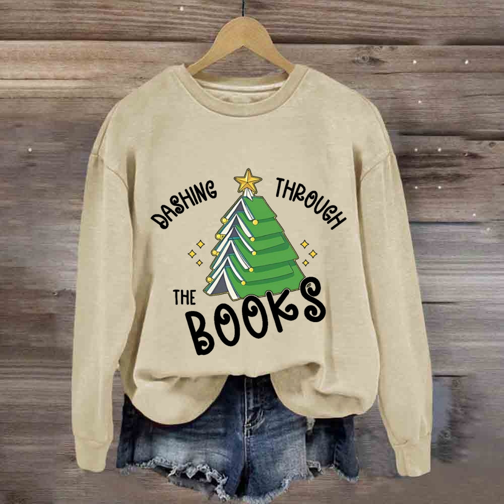 Dashing Through The Books Sweatshirt