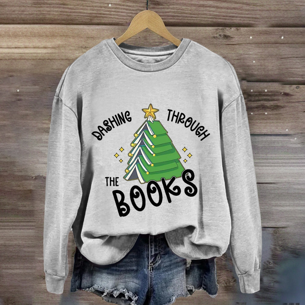 Dashing Through The Books Sweatshirt