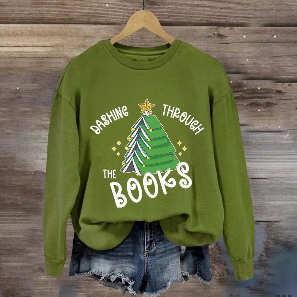 Dashing Through The Books Sweatshirt