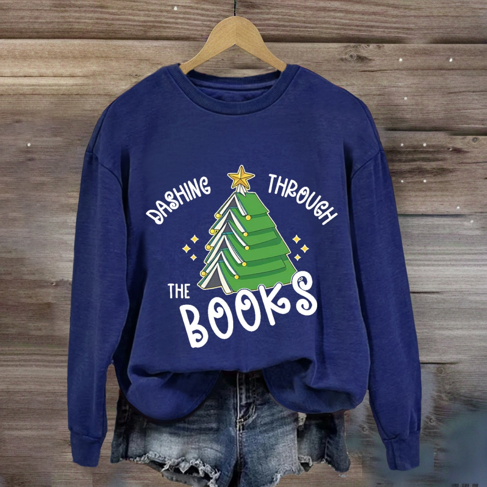 Dashing Through The Books Sweatshirt