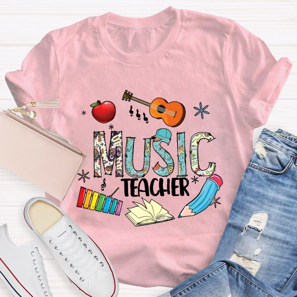 Music Teacher Instrument T-shirt