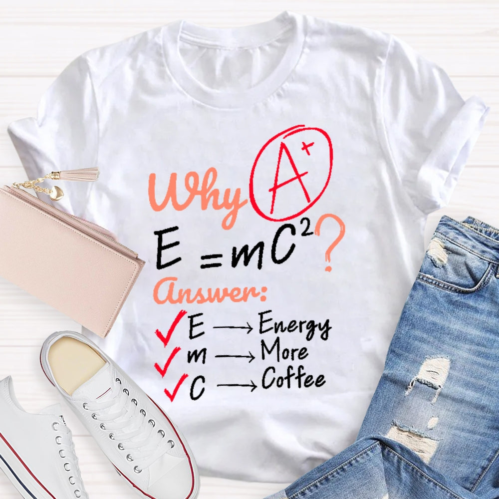 Why E=mc2 Science T-shirt
