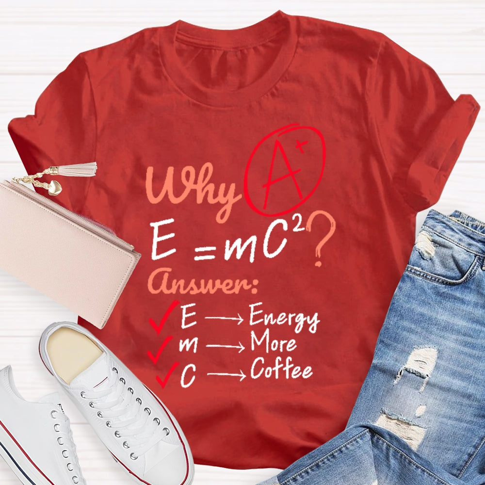 Why E=mc2 Science T-shirt