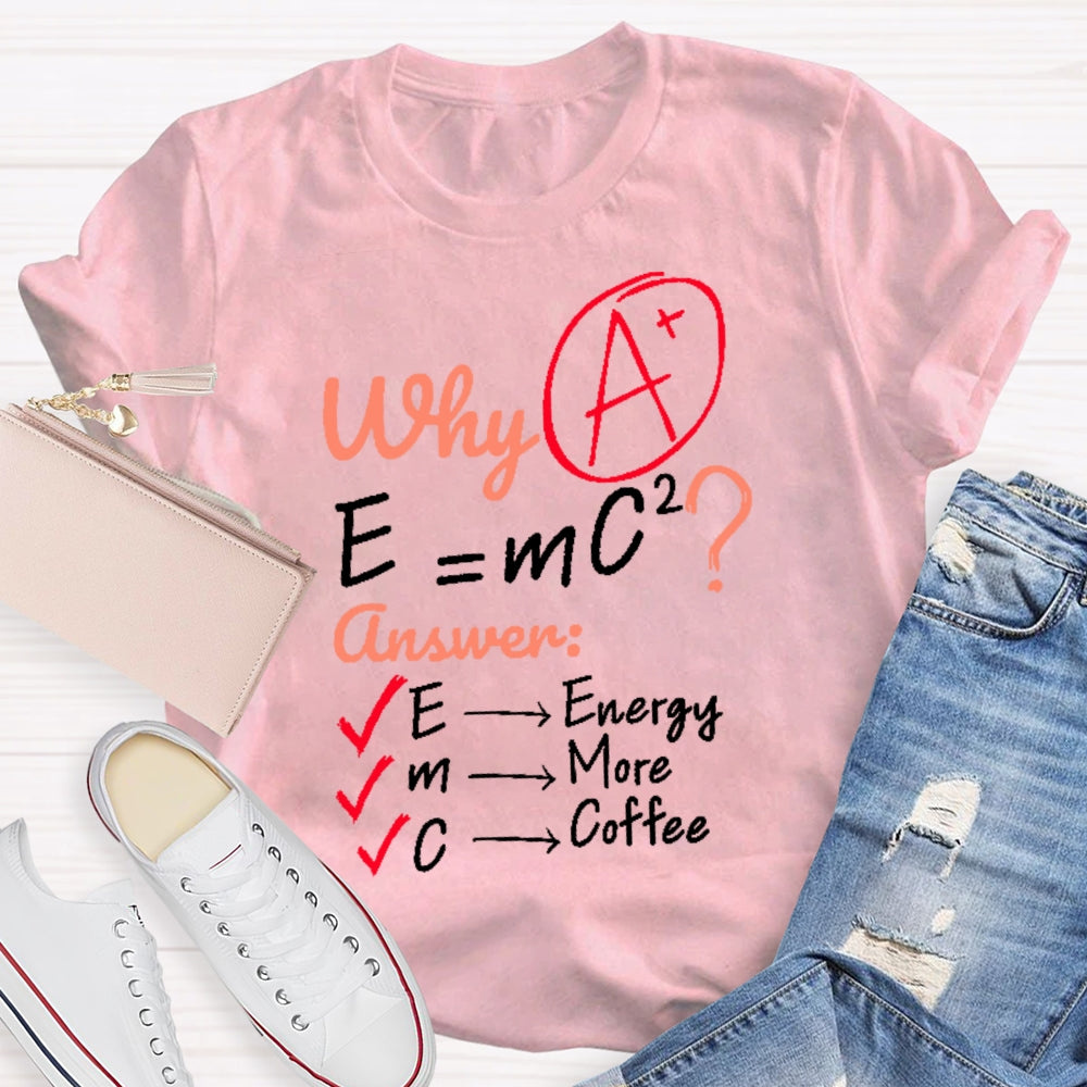 Why E=mc2 Science T-shirt