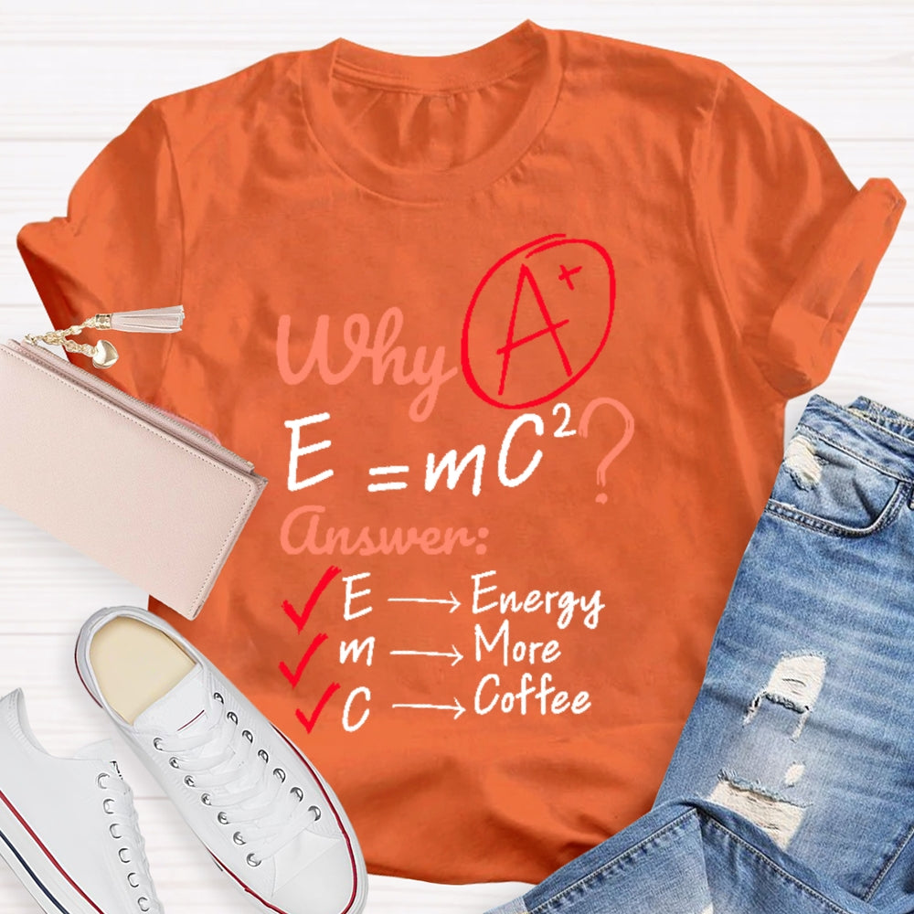 Why E=mc2 Science T-shirt
