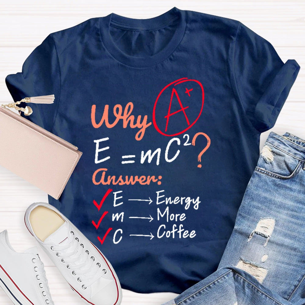 Why E=mc2 Science T-shirt