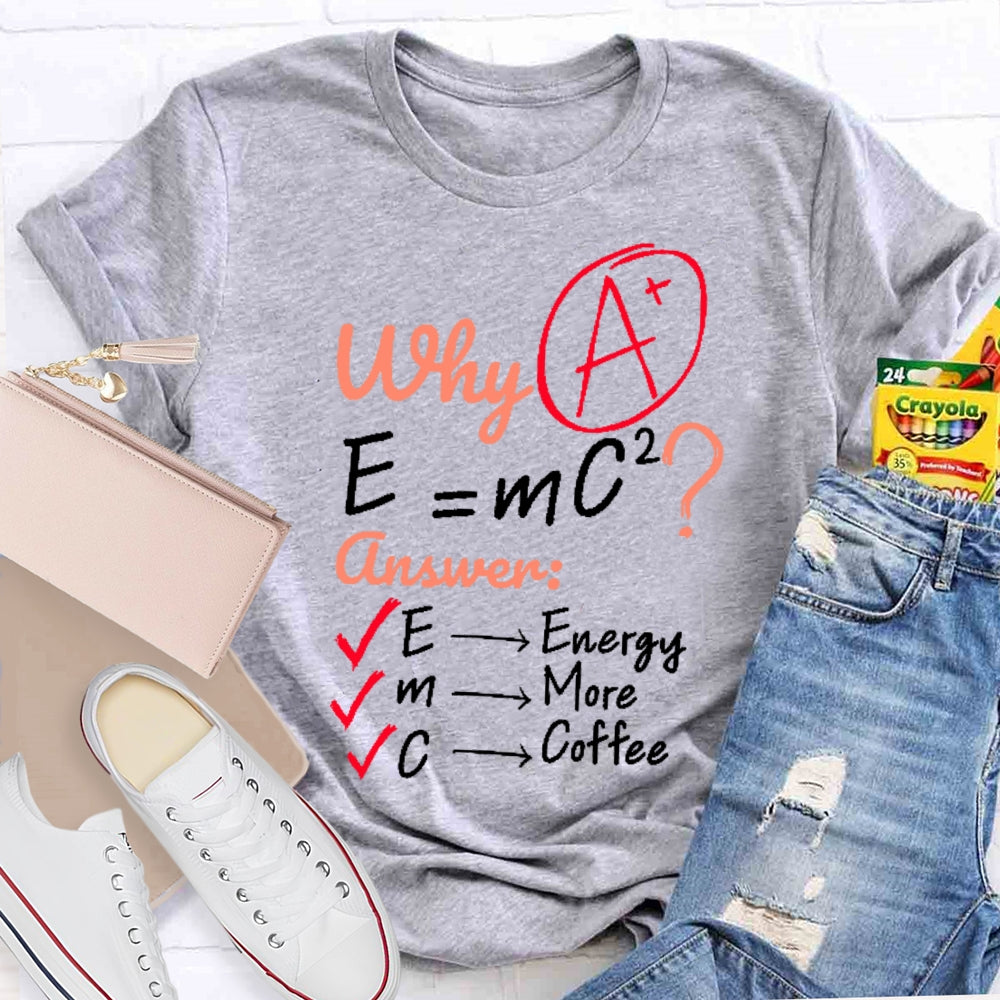 Why E=mc2 Science T-shirt