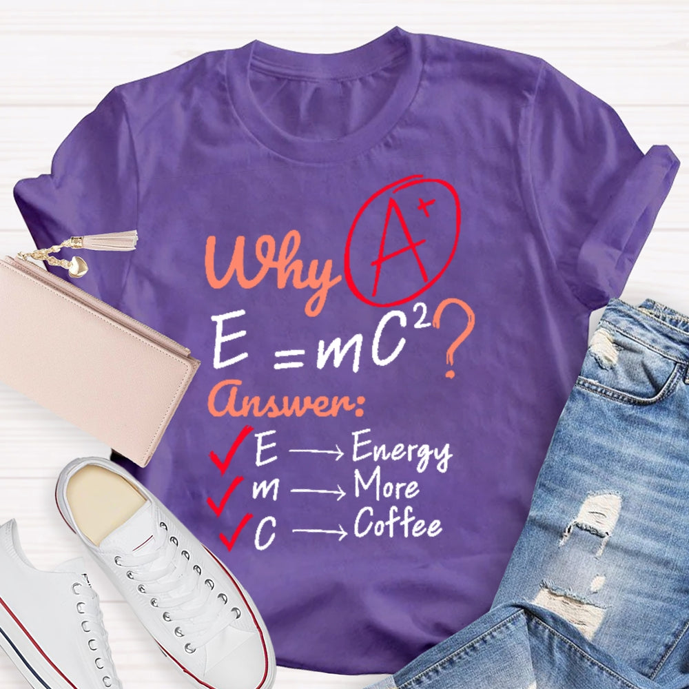 Why E=mc2 Science T-shirt