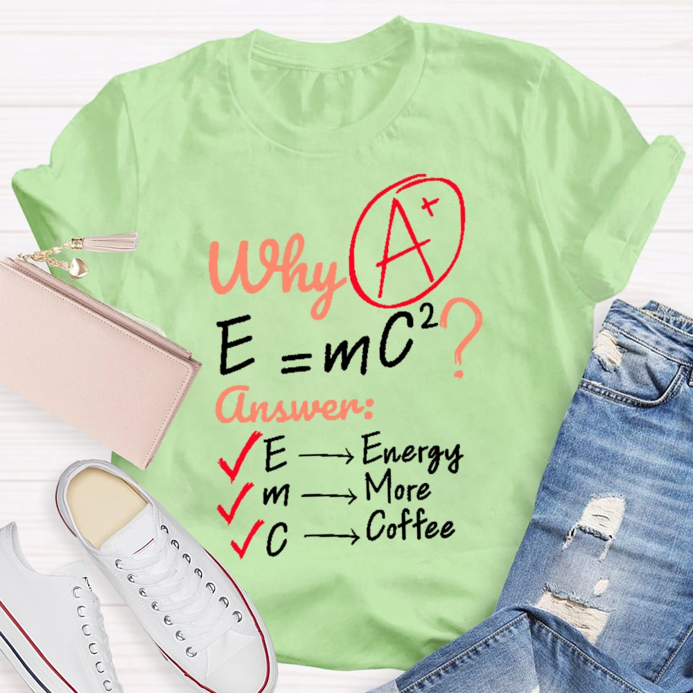 Why E=mc2 Science T-shirt