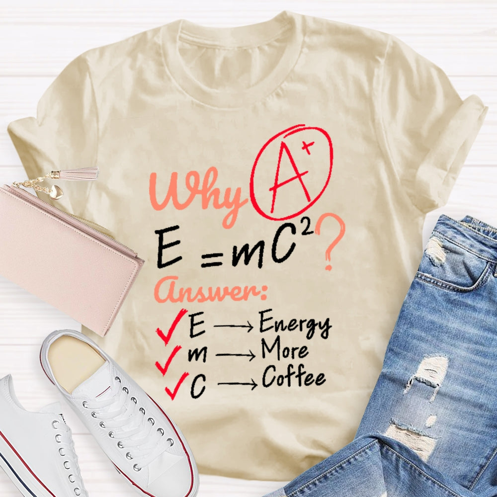 Why E=mc2 Science T-shirt