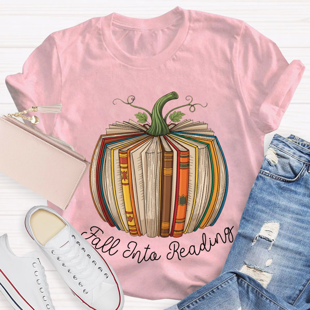 Fall Jnta Reading Pumpkin Books T-shirt