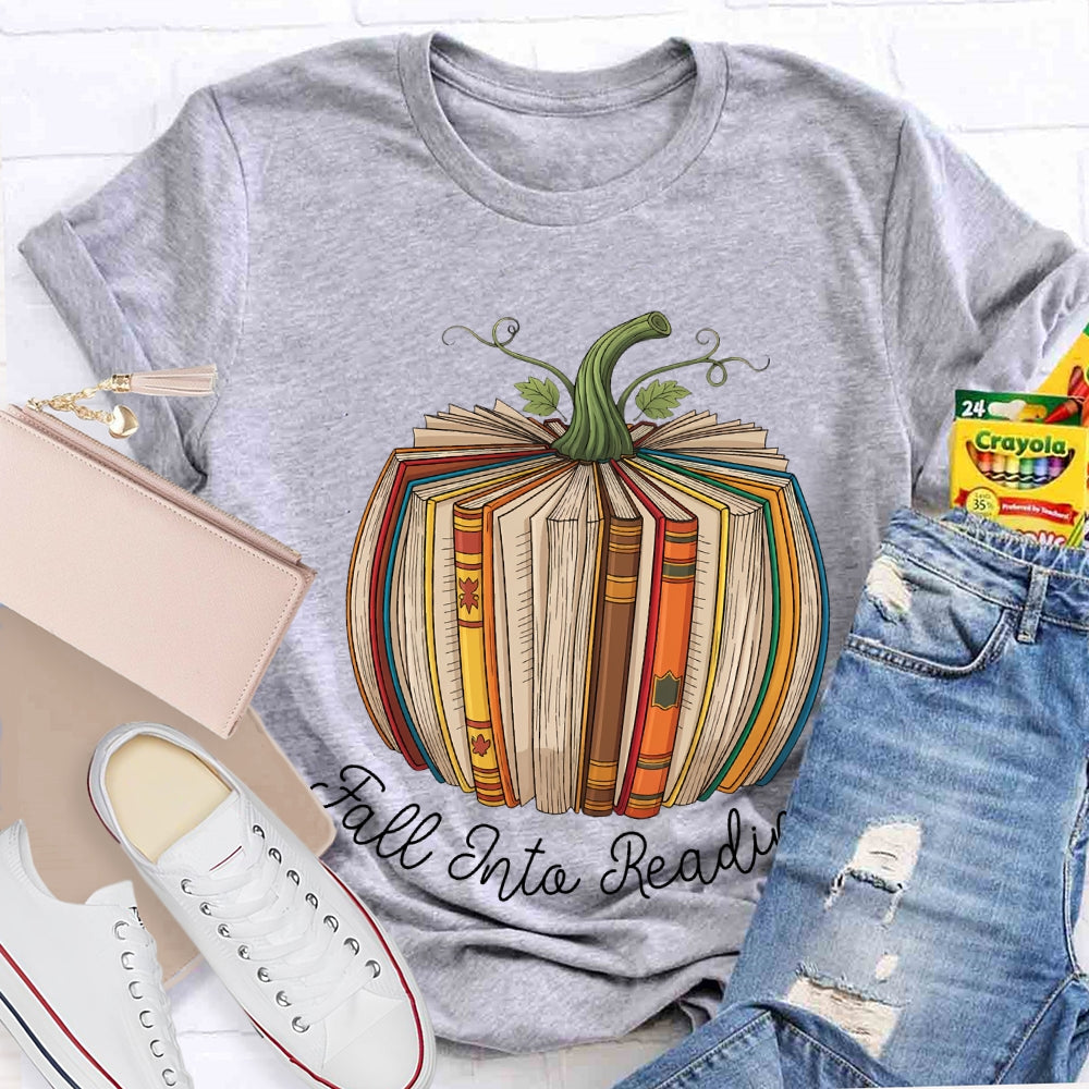 Fall Jnta Reading Pumpkin Books T-shirt