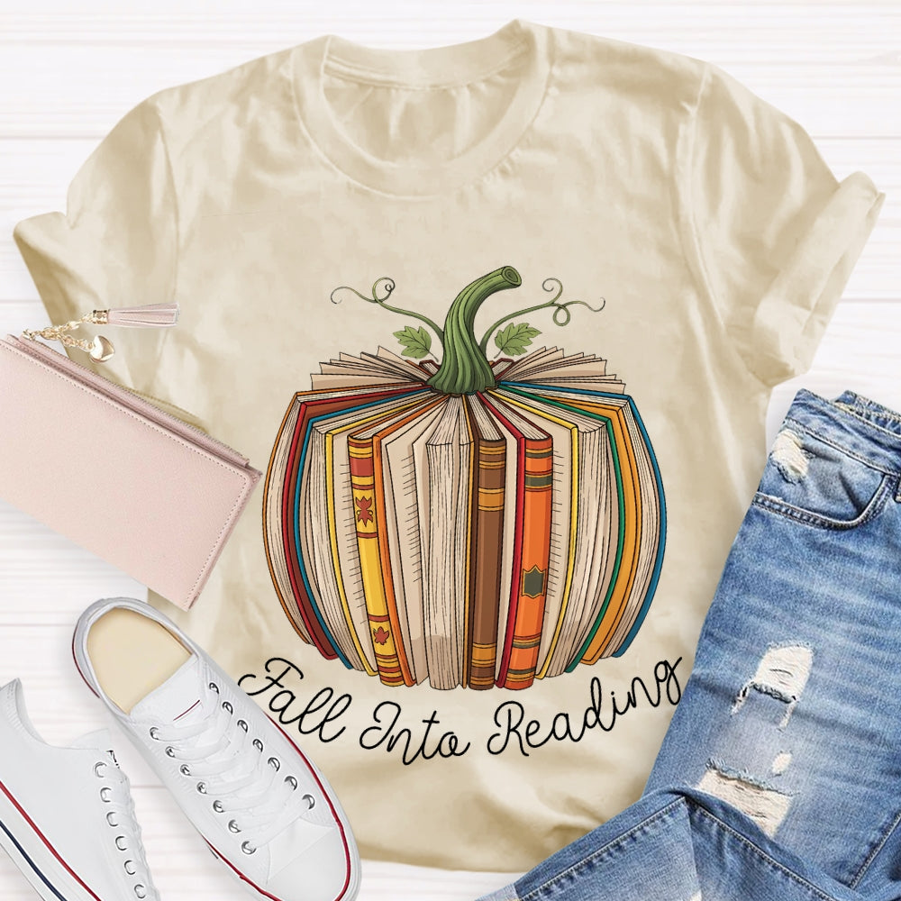 Fall Jnta Reading Pumpkin Books T-shirt