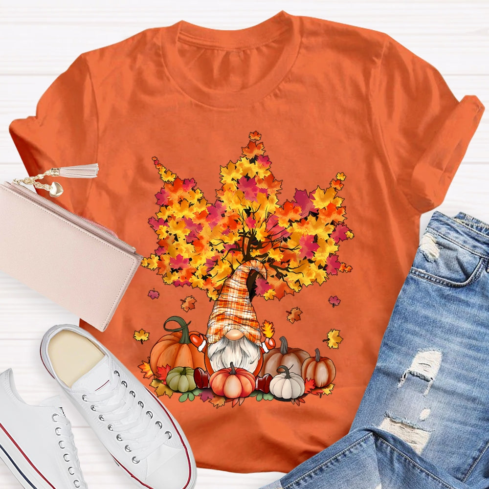 Pumpkin Maple Tree Autumn T-shirt