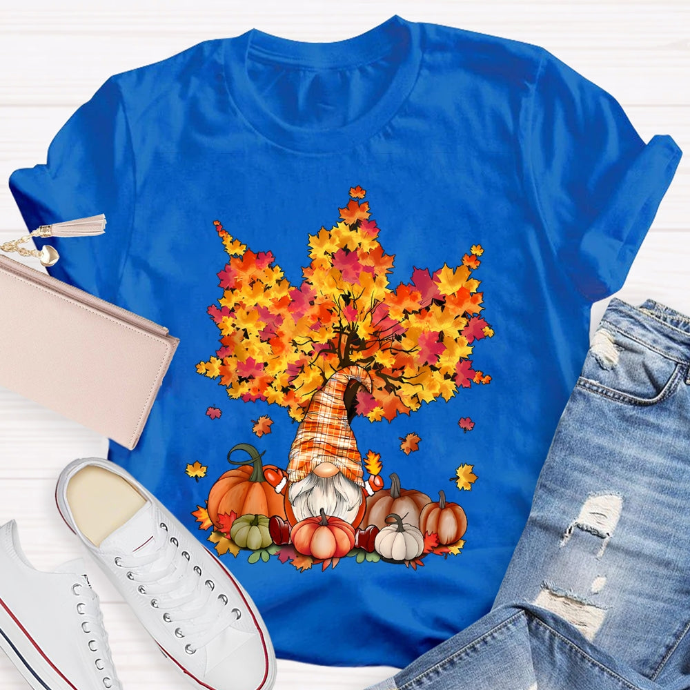 Pumpkin Maple Tree Autumn T-shirt