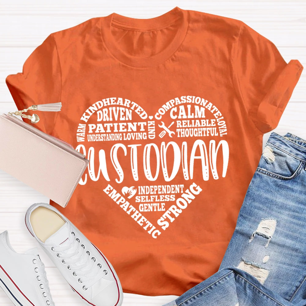 Custodian Warm Heart Calm T-Shirt
