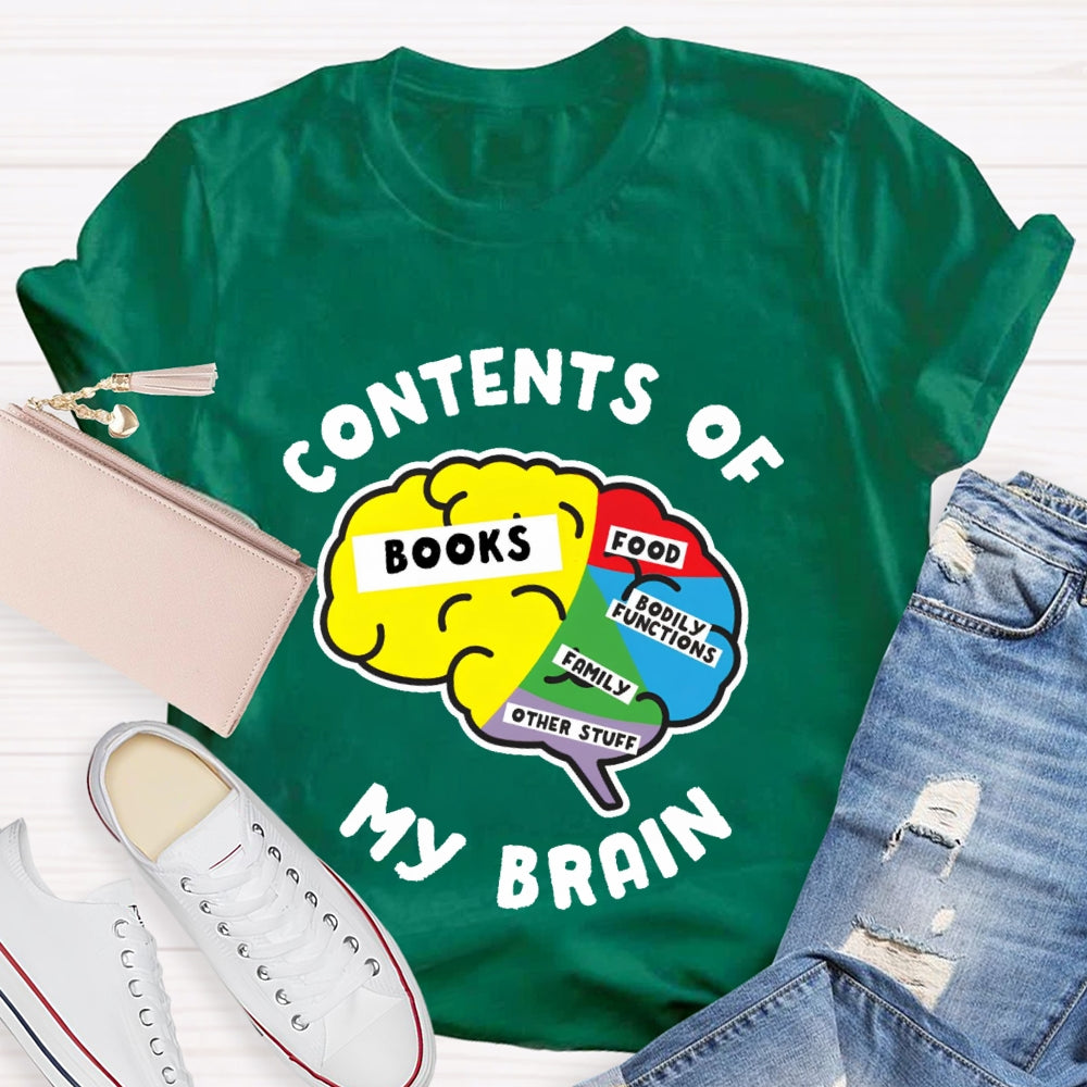 Contents Of My Brain T-shirt