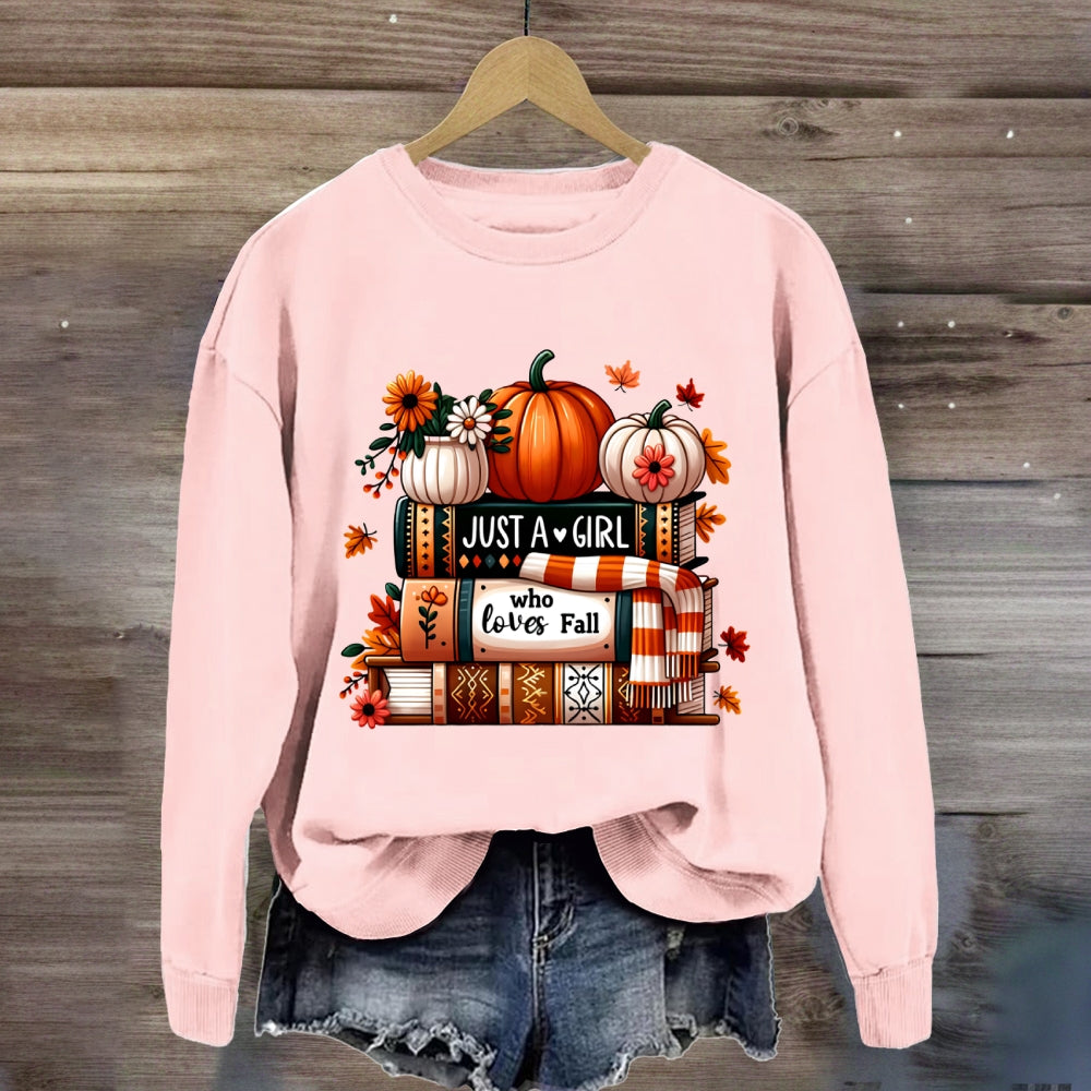 Just A Girl Who Loves Fall Sweatshirt