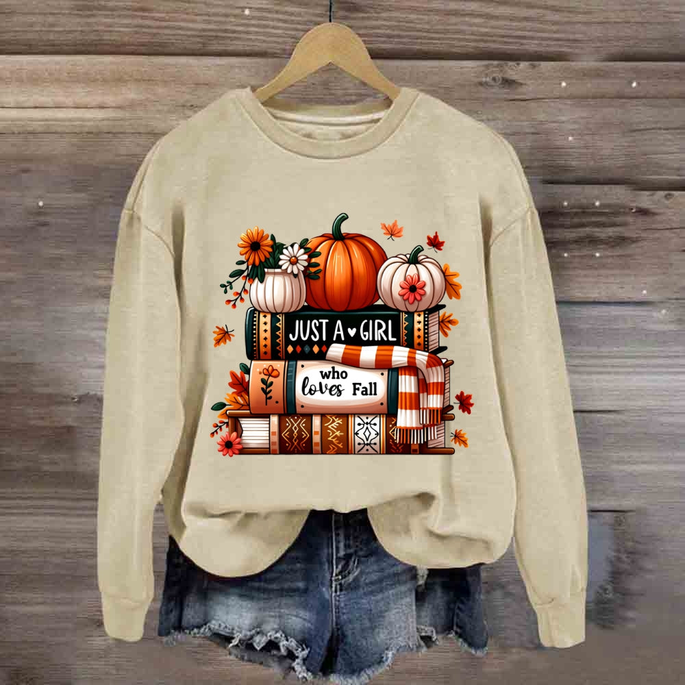 Just A Girl Who Loves Fall Sweatshirt