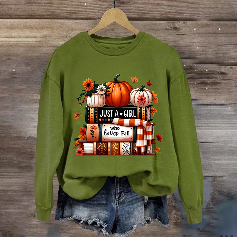 Just A Girl Who Loves Fall Sweatshirt