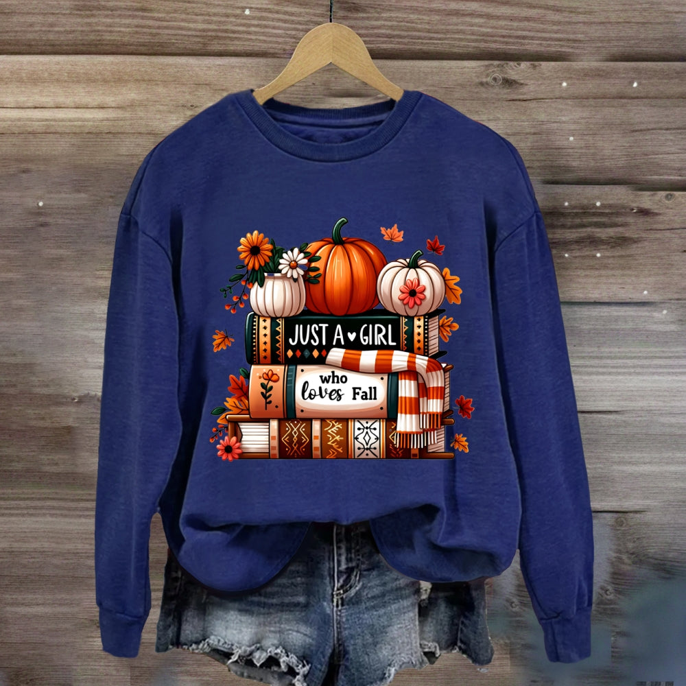 Just A Girl Who Loves Fall Sweatshirt