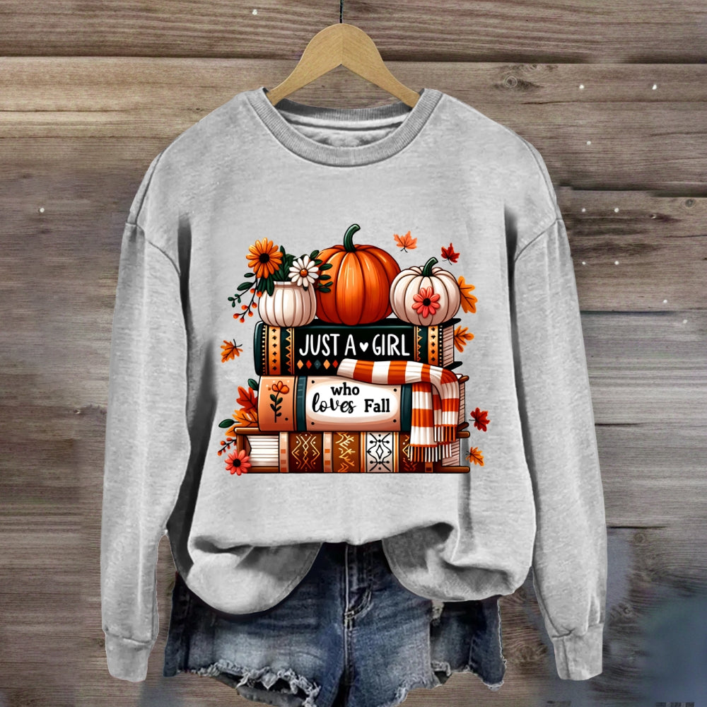 Just A Girl Who Loves Fall Sweatshirt