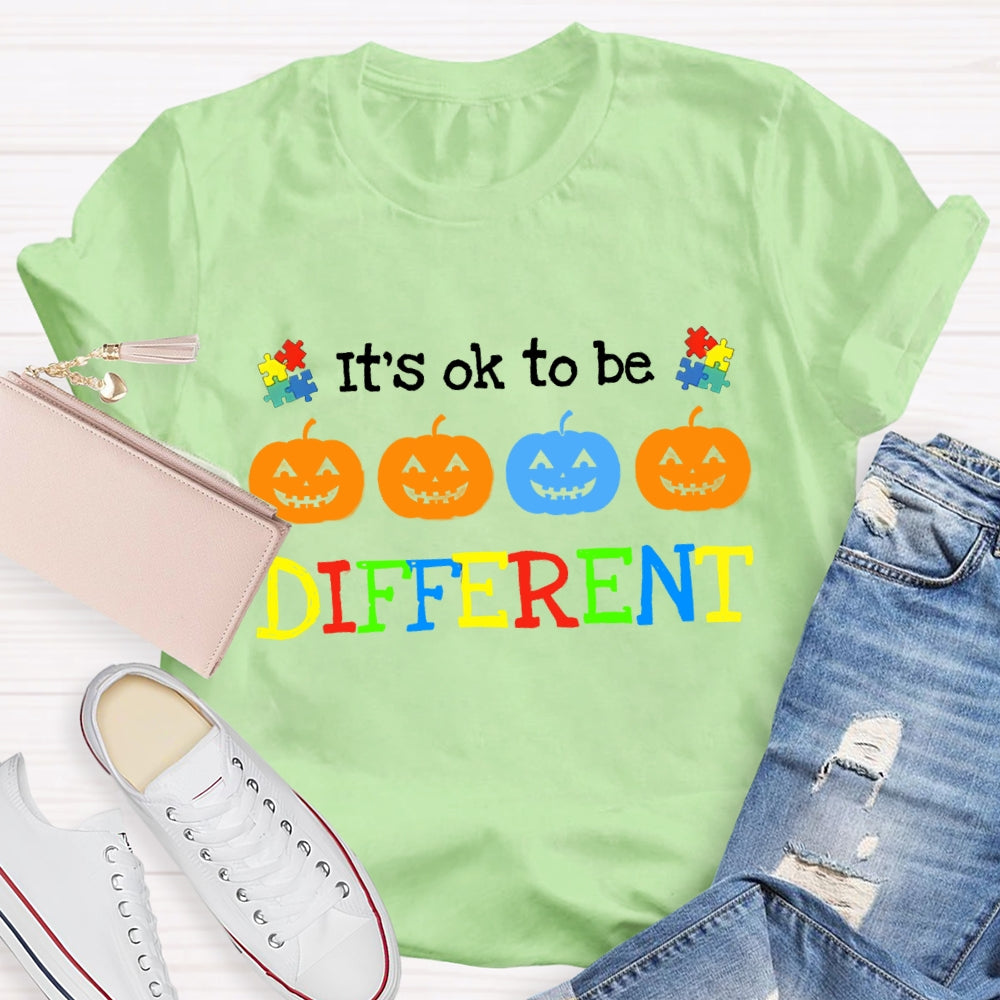 It'S Ok To Be Different Different Pumpkins T-Shirt