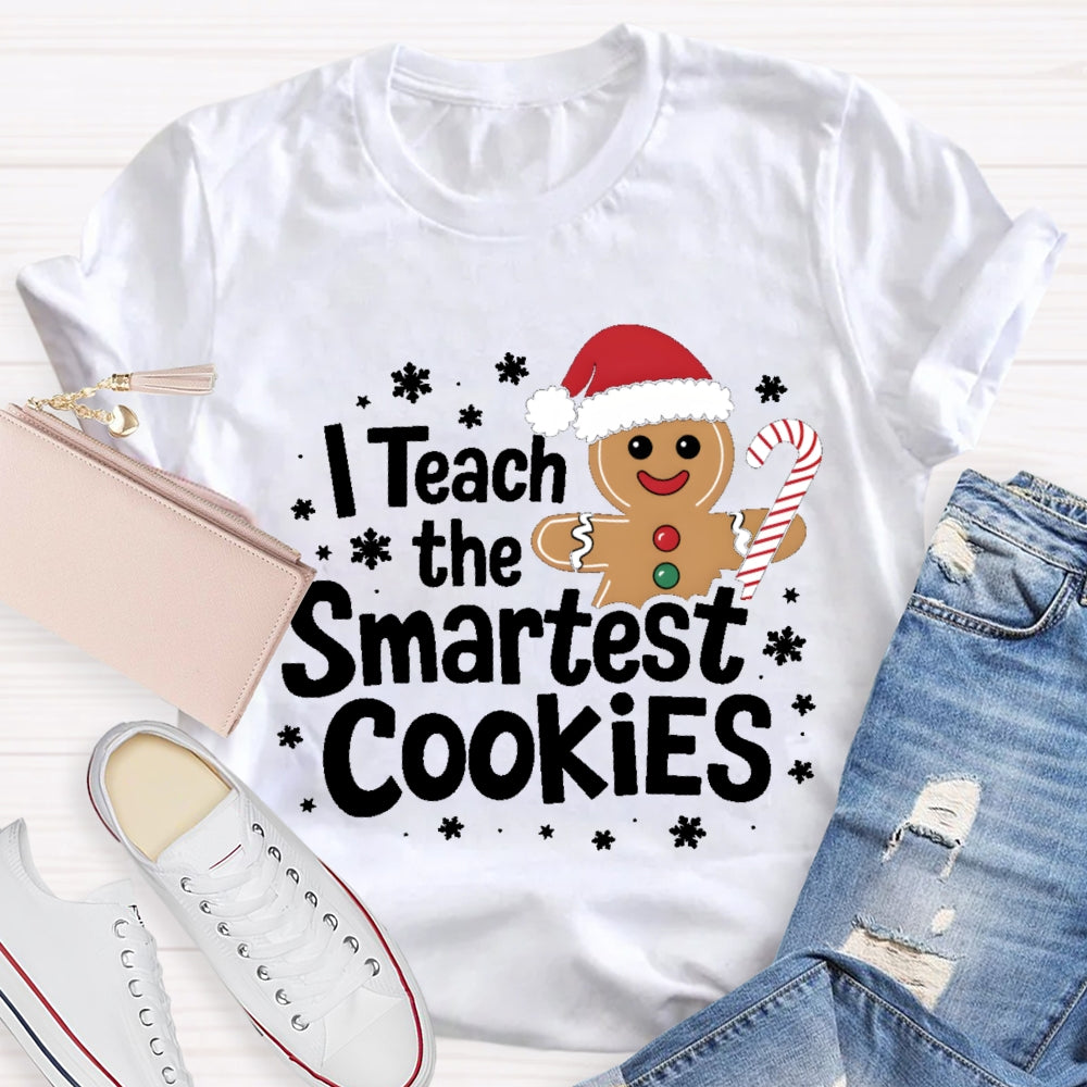 I Teach The Smartest Cookies Christmas Tree T-shirt