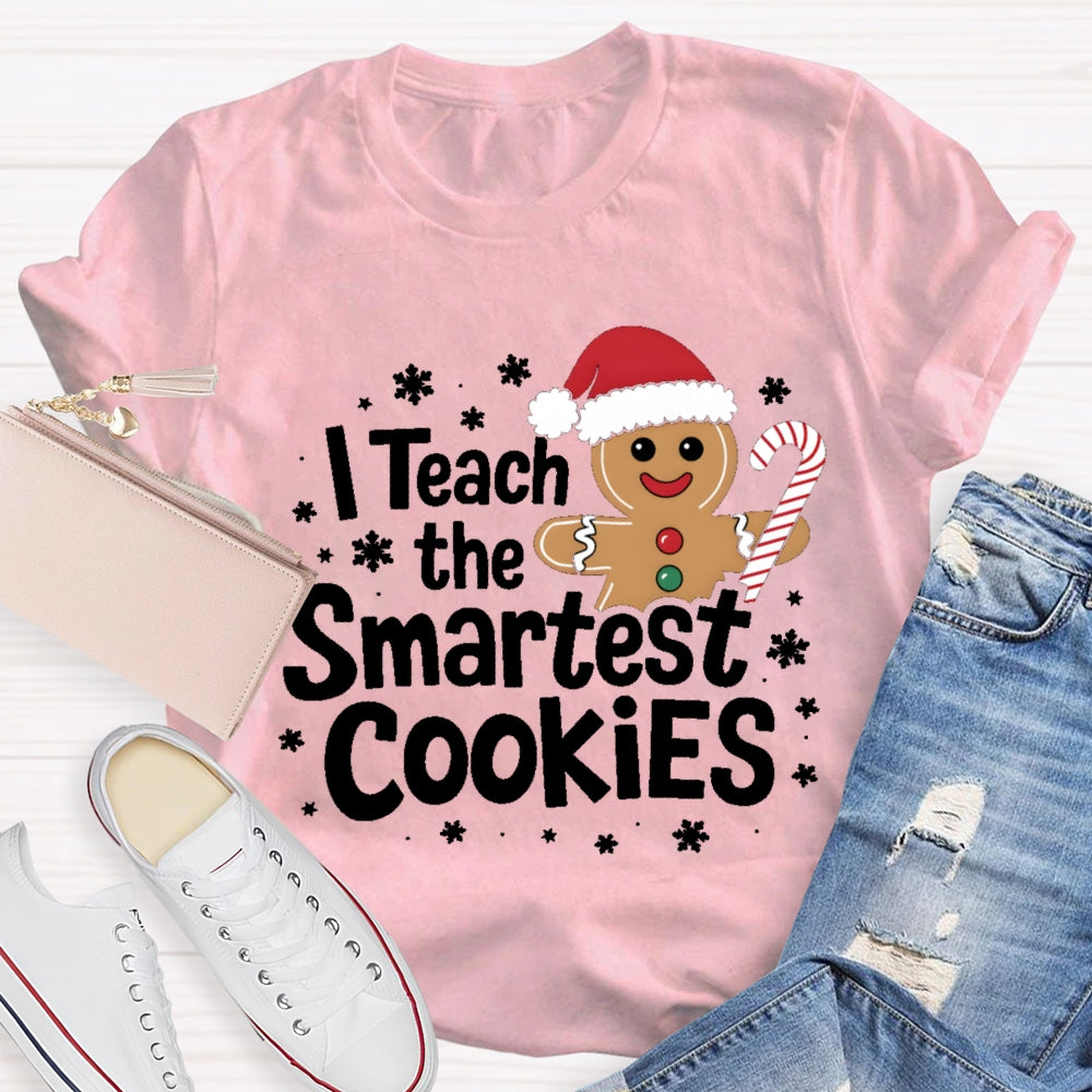 I Teach The Smartest Cookies Christmas Tree T-shirt