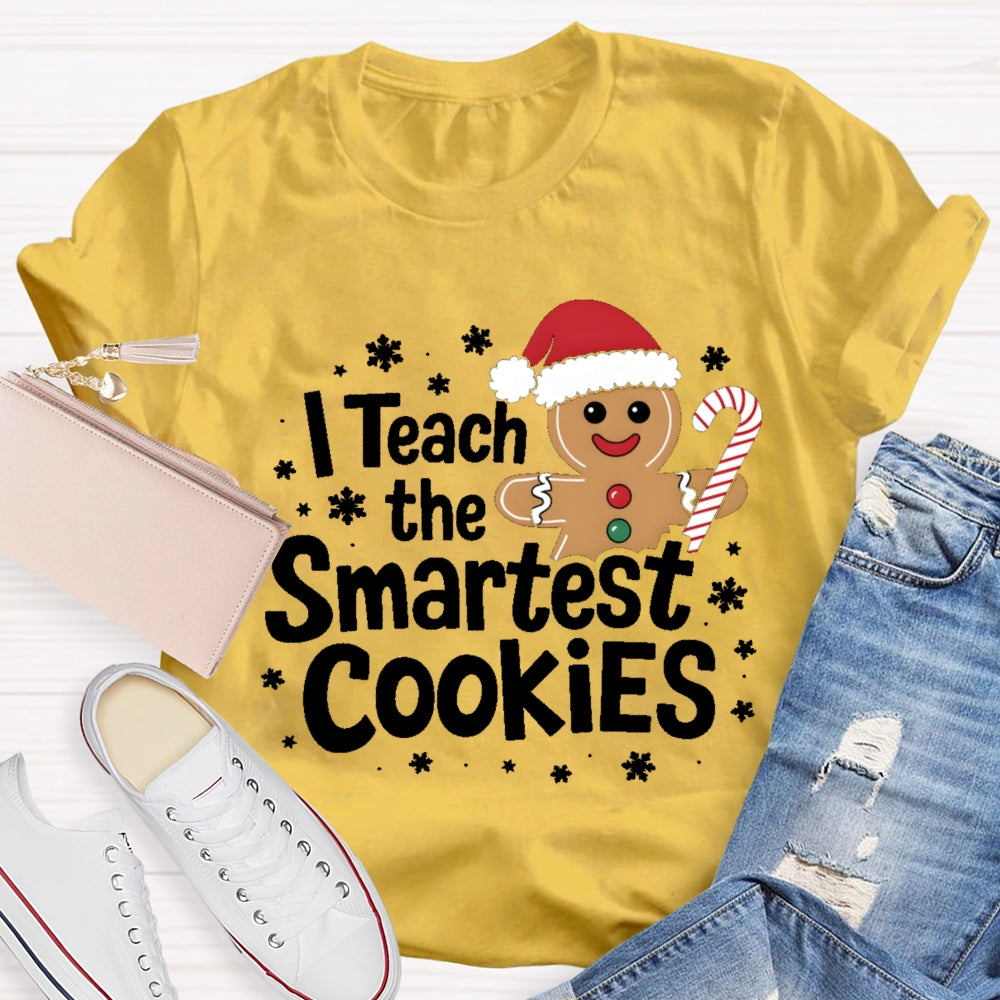 I Teach The Smartest Cookies Christmas Tree T-shirt