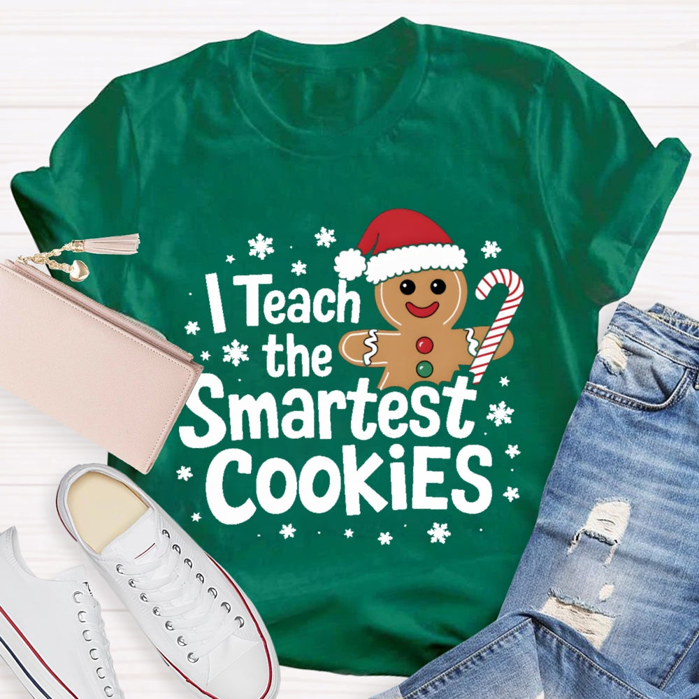 I Teach The Smartest Cookies Christmas Tree T-shirt