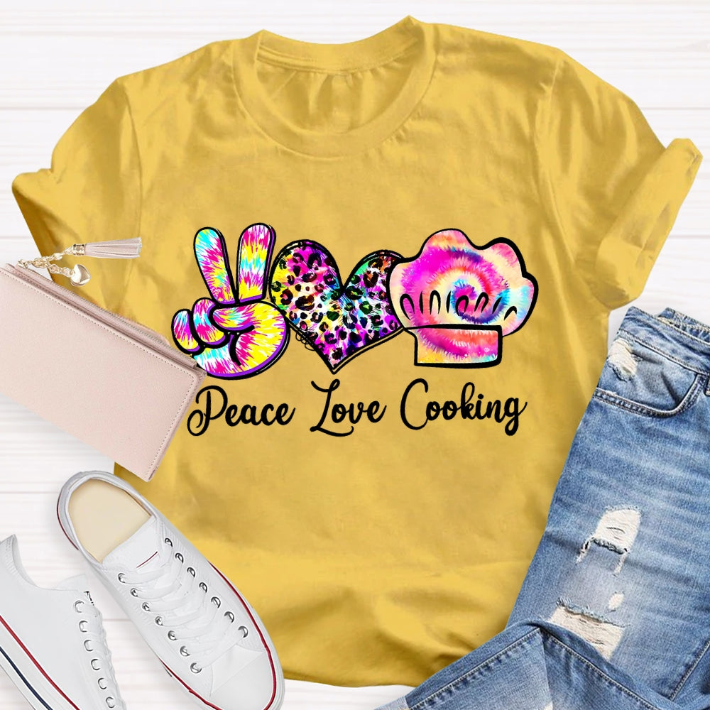 Peace Love Cooking T-Shirt