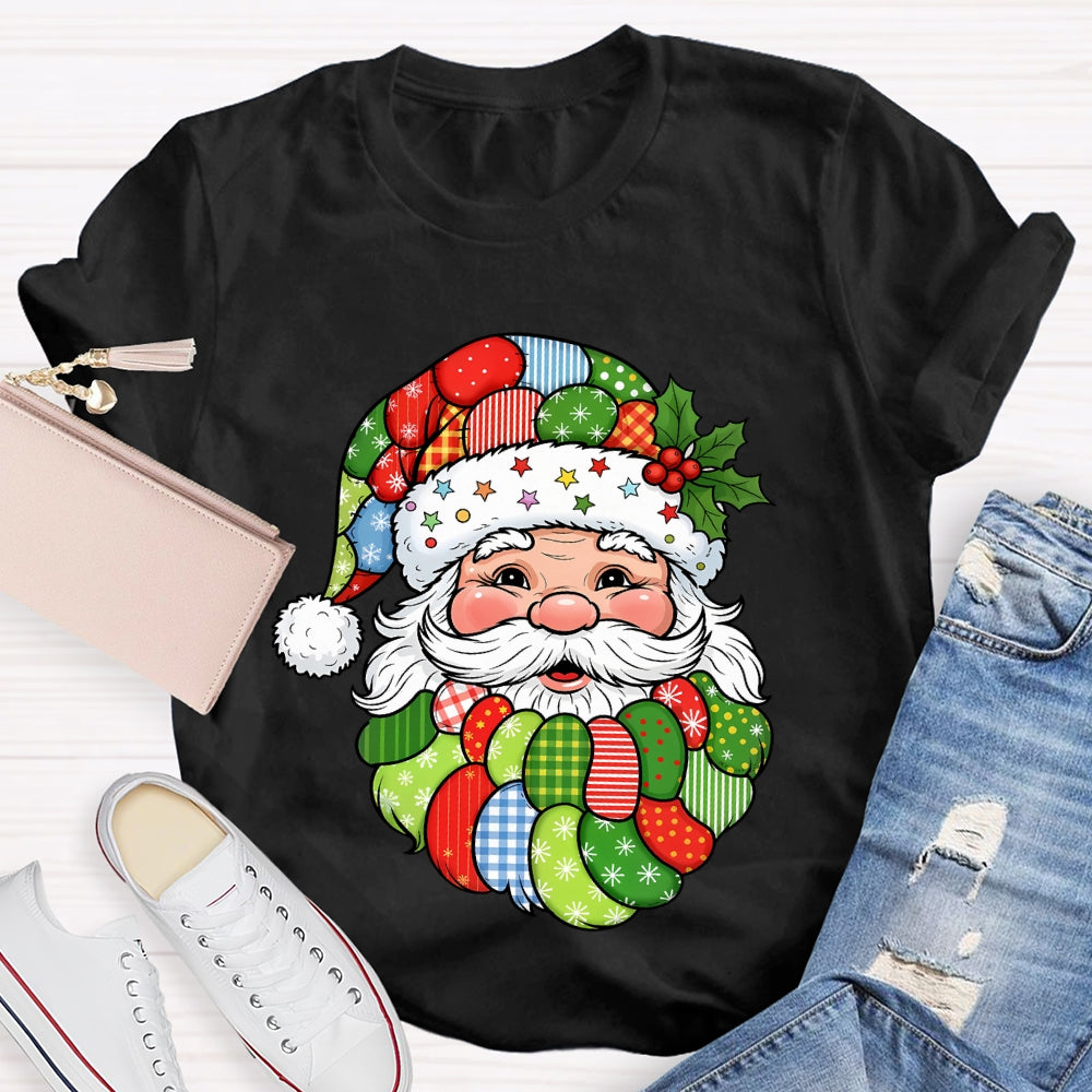 Patchwork Retro Santa T-shirt