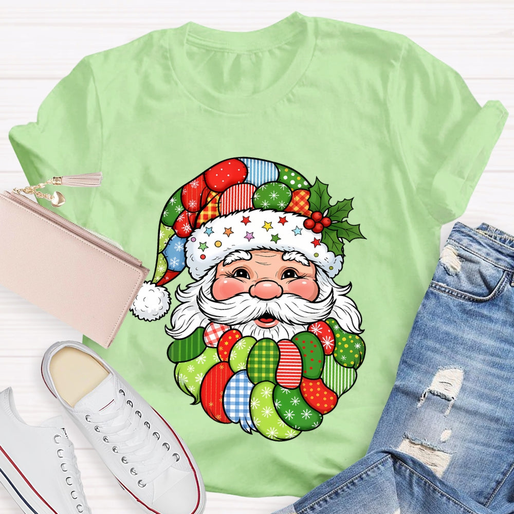 Patchwork Retro Santa T-shirt