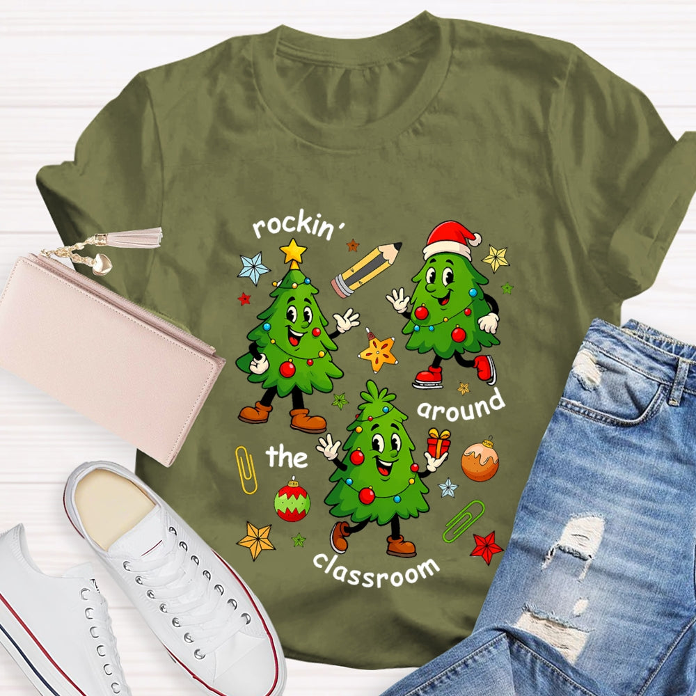 Rockin' Around The Classroom Christmas Tree T-Shirt