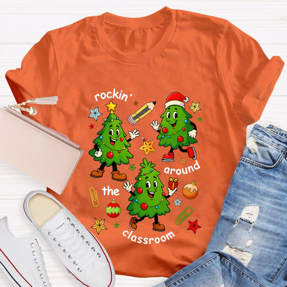 Rockin' Around The Classroom Christmas Tree T-Shirt
