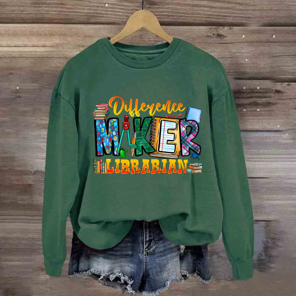 Difference Maker Librarian Sweatshirt