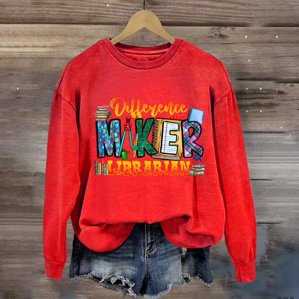 Difference Maker Librarian Sweatshirt