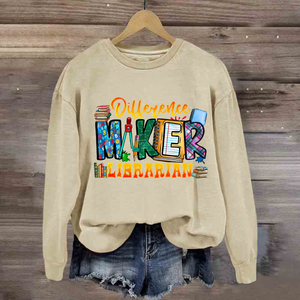 Difference Maker Librarian Sweatshirt