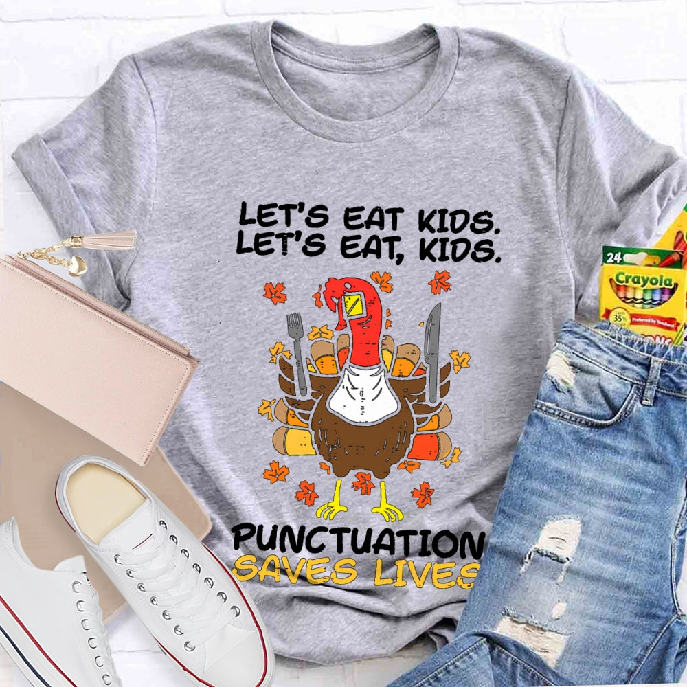 Let'S Eat Kids Thanksgiving Turkey T-Shirt